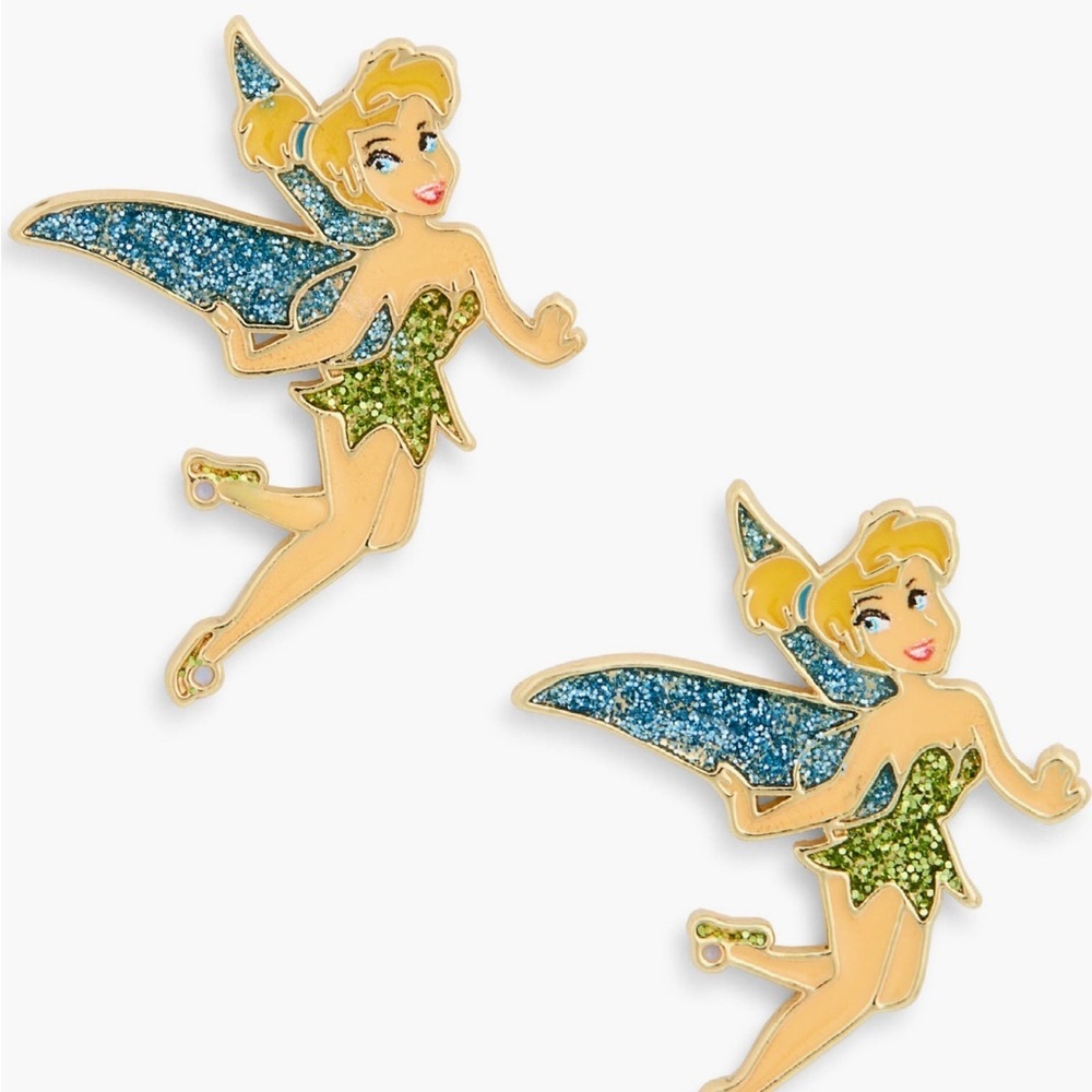 BaubleBar Tinker Bell Glitter Earrings NWT